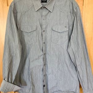 Grey Button-Down Shirt